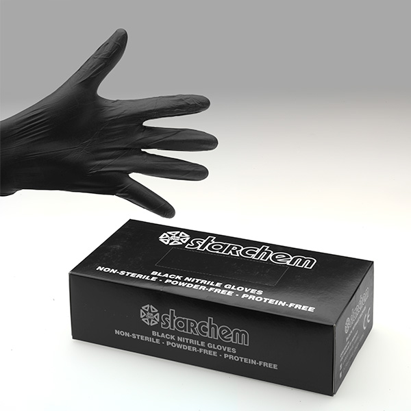 Responding to popular market demand we are pleased to introduce these heavy-duty black nitrile gloves.
Thorough research has produced a glove which has superior durability to protect while doing the most demanding mechanical tasks.
Key features include:

Much stronger construction than latex and most other nitrile gloves
Available in large and extra-large sizes
Textured for enhanced grip
Resistant to oil and grease
Good resistance to tearing
Superior puncture resistance
Ambidextrous




Product Code
Description


DNGL-100BK
Black nitrile gloves, size L, box of 100


DNGX-100BK
Black nitrile gloves, size XL, box of 100


